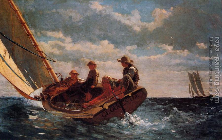 Winslow Homer : Breezing Up aka A Fair Wind